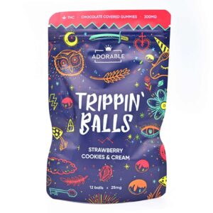300mg THC infused Trippin Balls Adorable